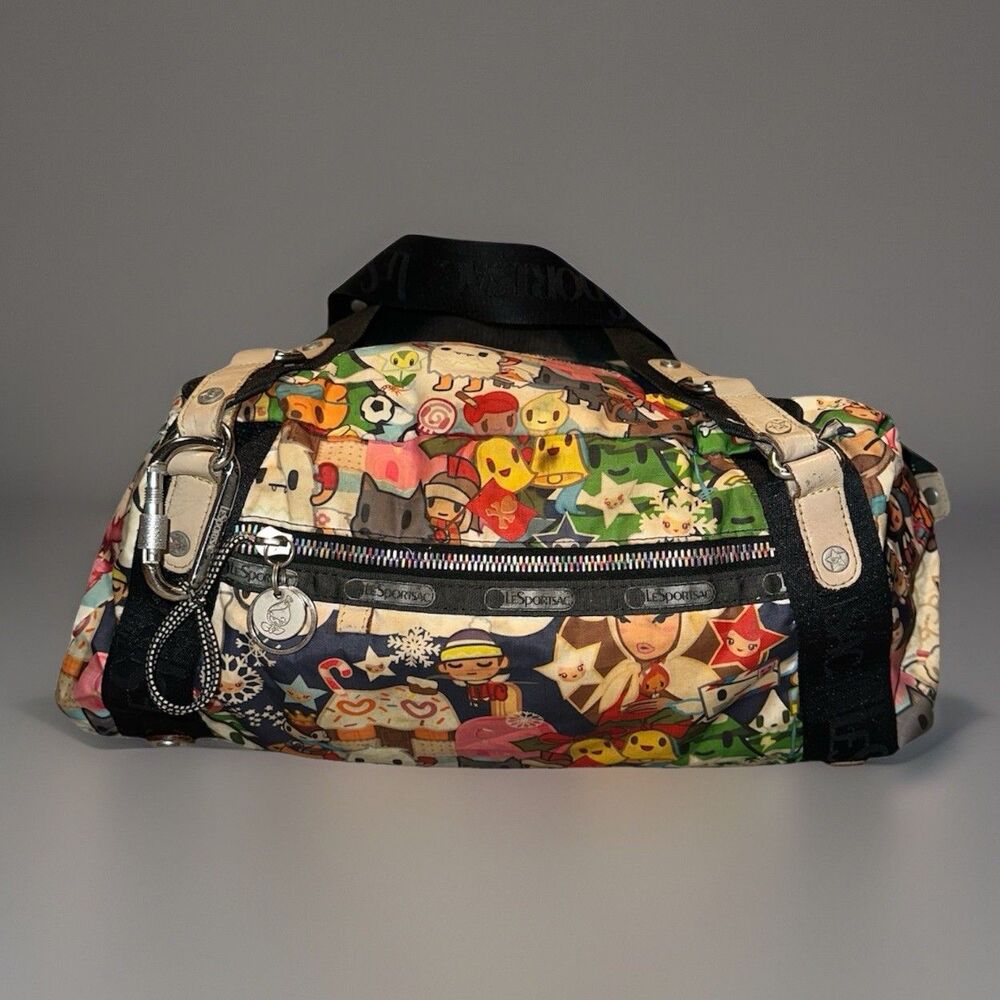 Tokidoki For LeSportsac Vacanze Winter Wonderland Duffle Bag Carabiner Charms